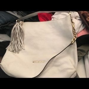 Michael Kors white Leather Bag